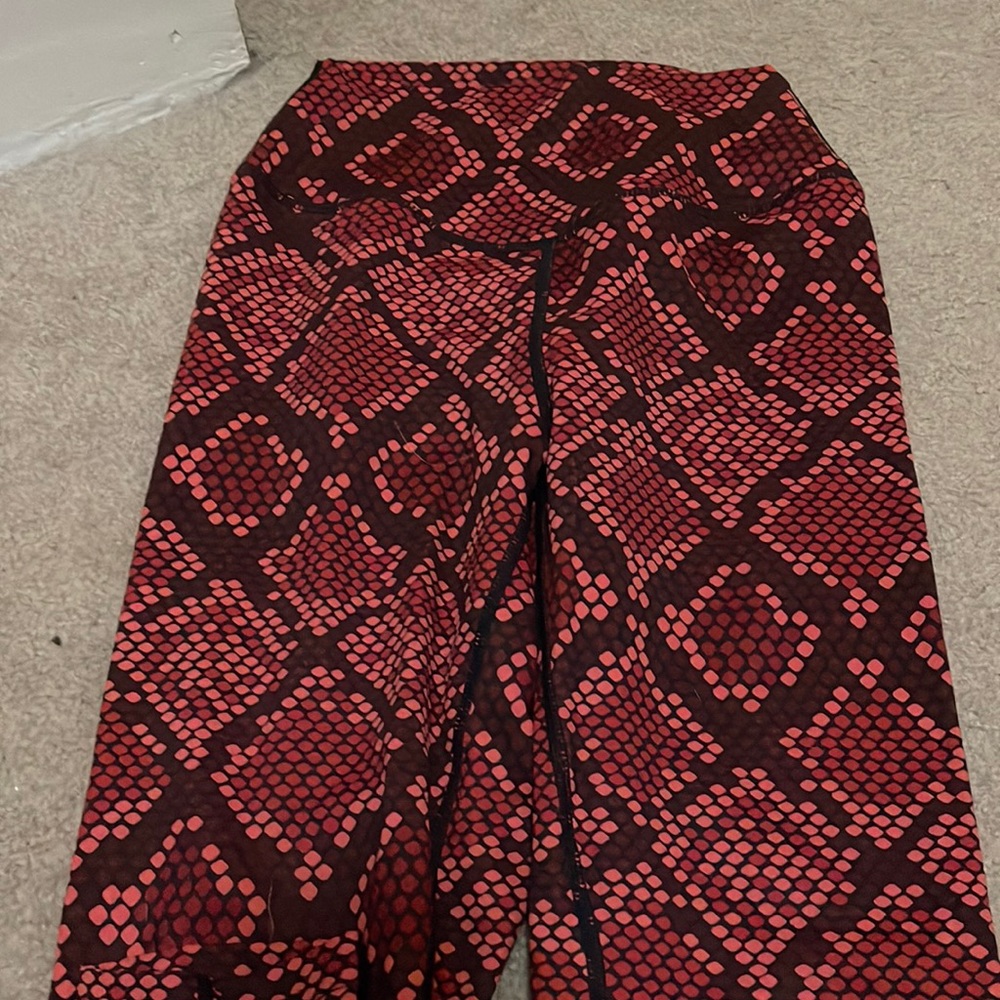 Balance athletica red snake skin print